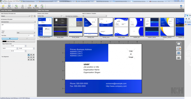 carte de visite word 2011 mac